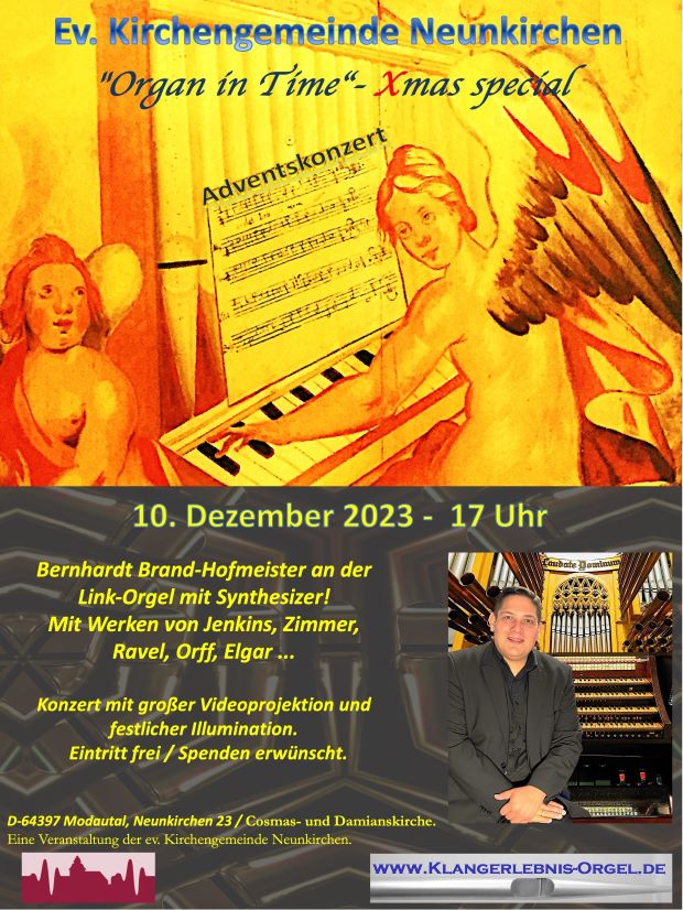 Plakat Orgelkonzert Kirchengemeinde Neunkirchen